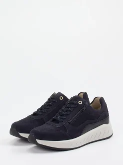 Herren Solidus – Komfort-Sneaker aus Veloursleder Dunkel