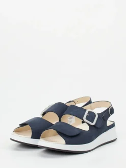 Damen Solidus – Sandalen aus Nubukleder Dunkel