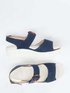 – Sandalen aus Nubukleder Dunkel*Solidus Hot