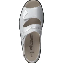 – Sandalette aus Kalbleder silber*Solidus