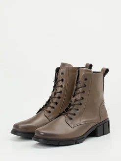 Damen Solidus – Schnürboots aus Kalbleder in Taupe