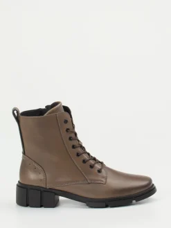 Damen Solidus – Schnürboots aus Kalbleder in Taupe