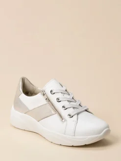 Damen Solidus – Schnürschuh aus Kalbleder mit Reißverschluss