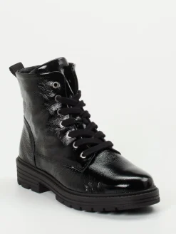 Damen Solidus – Schnürstiefelette aus Lackleder