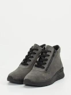 – Schnürstiefelette aus Veloursleder*Solidus Online