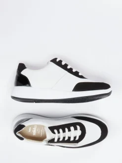 Damen Solidus – Sneaker aus Nappaleder mit Animal-Detail