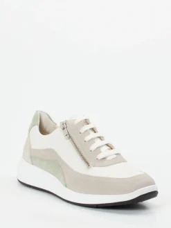 – Sneaker aus Velours- und Glattleder crème*Solidus Outlet