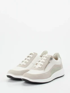 – Sneaker aus Velours- und Glattleder crème*Solidus Outlet