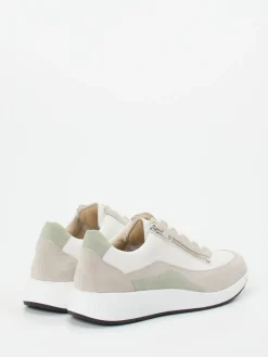 – Sneaker aus Velours- und Glattleder crème*Solidus Outlet