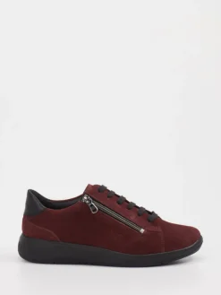 – Sneaker aus Veloursleder bordeaux*Solidus Clearance