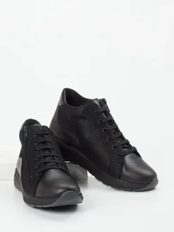 Damen Solidus – Stiefelette aus geprägtem Leder