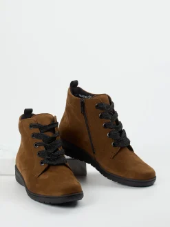 Damen Solidus – Stiefeletten aus Nubukleder in