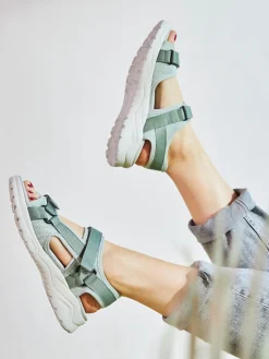 – Trekkingsandale aus Textil in Salbei*Solidus Hot