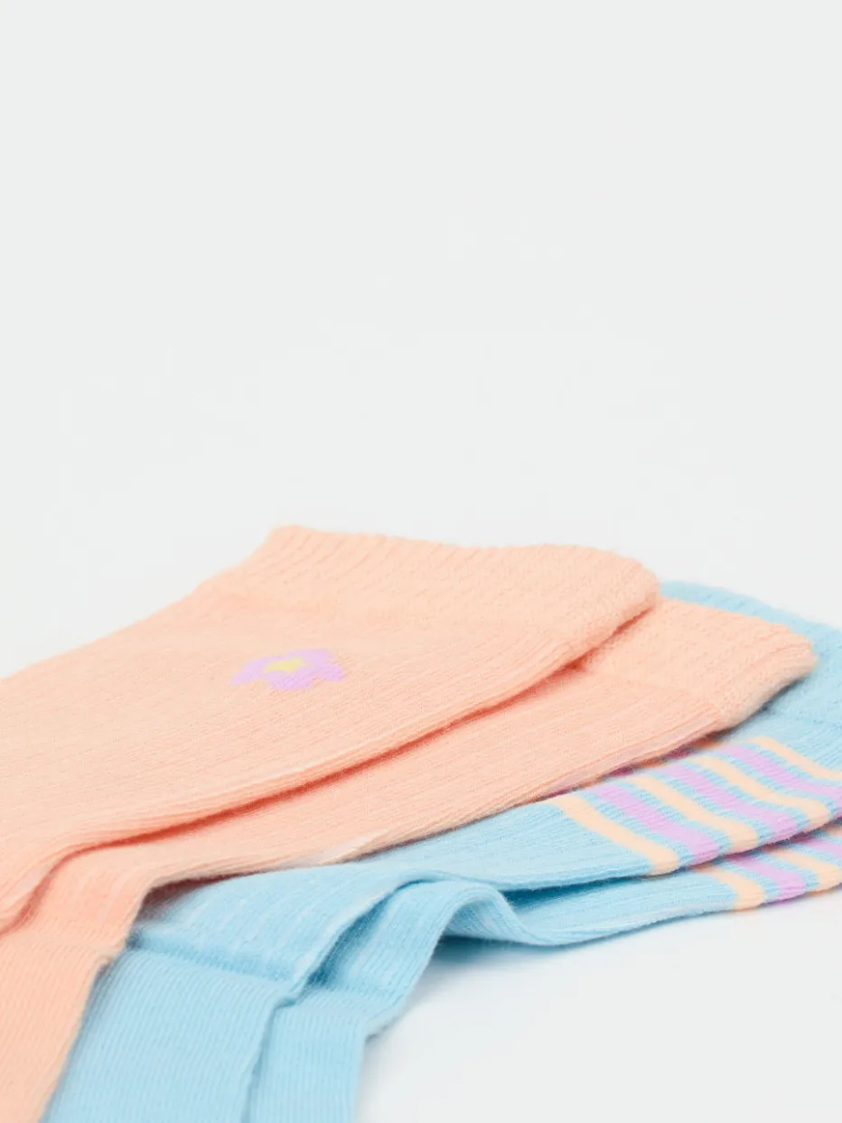 – Crew-Socken aus Textil mit Pastellstreifen*S.Oliver