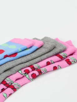 Kinder S.Oliver – Kurzsocken aus Textil mit Kirschmotiv
