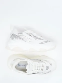 Damen Steve Madden – Chunky Sneaker aus Metallicleder