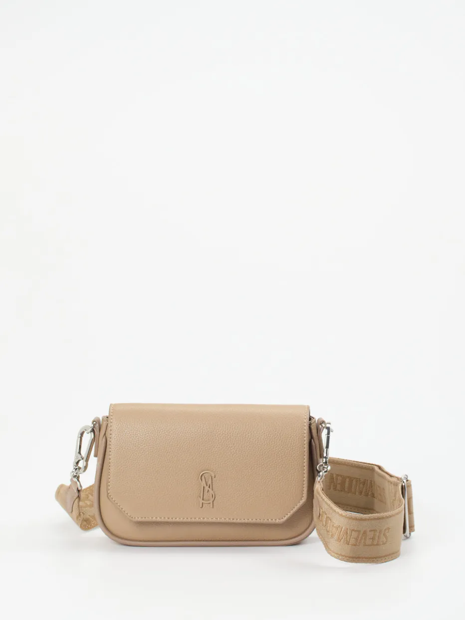 Damen Steve Madden – Crossbody Bag aus Leder in Taupe