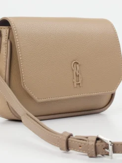 Damen Steve Madden – Crossbody Bag aus Leder in Taupe