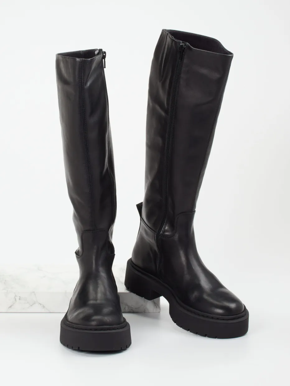 Damen Steve Madden – Kniehohe Stiefel aus Glattleder