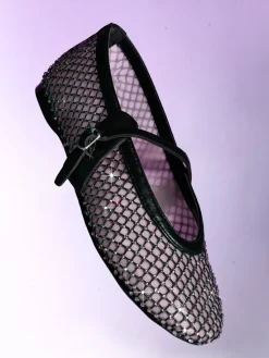 Damen Steve Madden – Mary Jane Flats aus Netzspitze