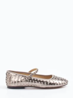 Damen Steve Madden – Mary Janes aus Lederimitat Metallic-Taupe