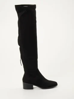 – Overknee-Stiefel aus Stretchvelours*Steve Madden Best