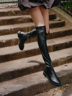 – Overknee-Stiefel aus veganem Glattleder*Steve Madden Sale