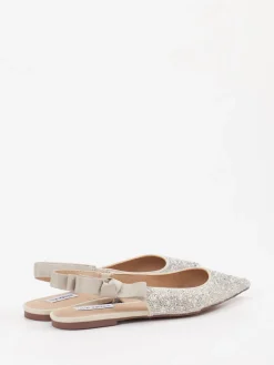 – Slingback-Ballerinas aus Textil in Silber*Steve Madden Sale