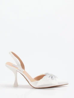 Damen Steve Madden – Slingpumps aus Textil in Satinoptik