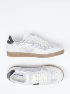 – Sneaker aus Veloursleder und Metallictextil*Steve Madden Sale