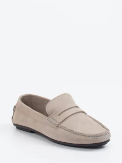 – Loafer aus Veloursleder sandbeige*Studio Mode Clearance
