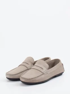– Loafer aus Veloursleder sandbeige*Studio Mode Clearance