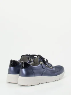 – Komfort-Sneaker aus Stretchleder metallic*Stuppy Sale