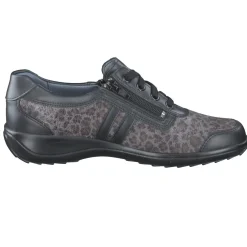 Damen Stuppy – Komfort-Sneaker aus Kalbleder und Textil anthrazit