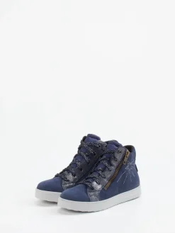 – High-Top Sneaker aus Veloursleder Dunkel*Superfit