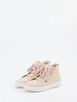 Kinder Superfit – High-Top Sneaker aus Veloursleder Rosa