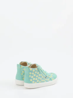 Kinder Superfit – High-Top Sneaker aus geprägtem Leder Mint