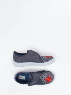 Kinder Superfit – Kinder-Hausschuh aus Textil Dunkel