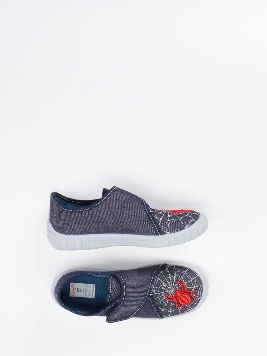 Kinder Superfit – Kinder-Hausschuh aus Textil Dunkel