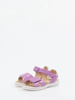 Kinder Superfit – Klettsandale aus Veloursleder in Flieder