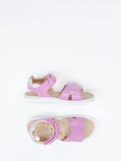 Kinder Superfit – Klettsandale aus Veloursleder in Flieder