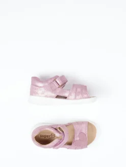 – Klettsandalen aus Veloursleder in Rosa*Superfit New