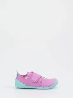 Kinder Superfit – Krabbelschuhe aus Textil in Fliederrosa