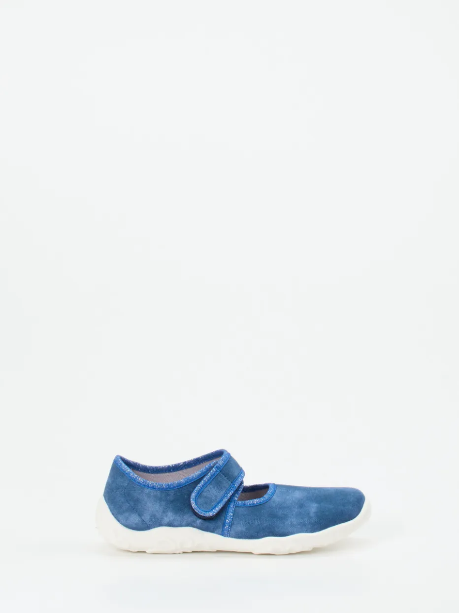 Kinder Superfit – Mary Janes aus Textil in Jeans