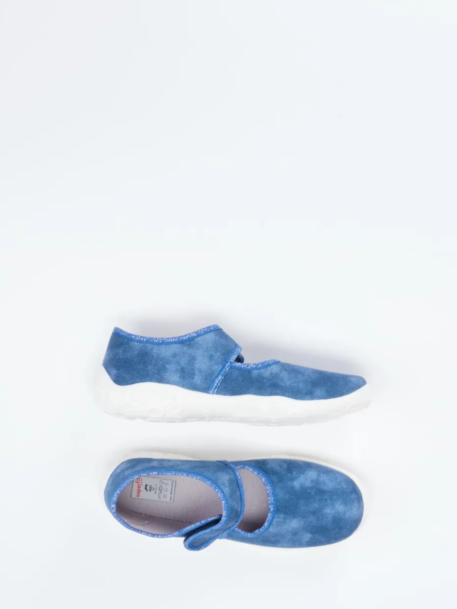 Kinder Superfit – Mary Janes aus Textil in Jeans