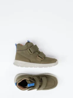 Kinder Superfit – Mid-Cut Sneaker aus Nubukleder Oliv