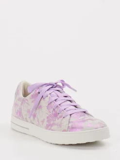 Kinder Superfit – Sneaker aus Leder mit Metallic-Blumenprint