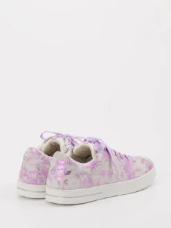 Kinder Superfit – Sneaker aus Leder mit Metallic-Blumenprint