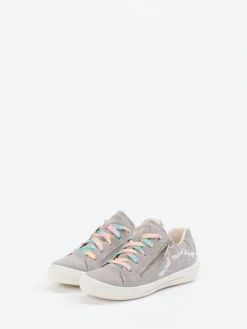 Kinder Superfit – Sneaker aus Veloursleder hell