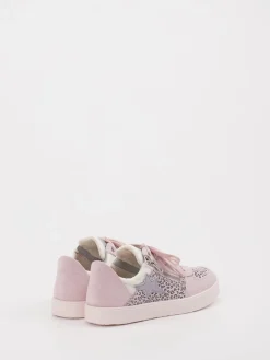 Kinder Superfit – Sneaker aus Veloursleder in Rosé